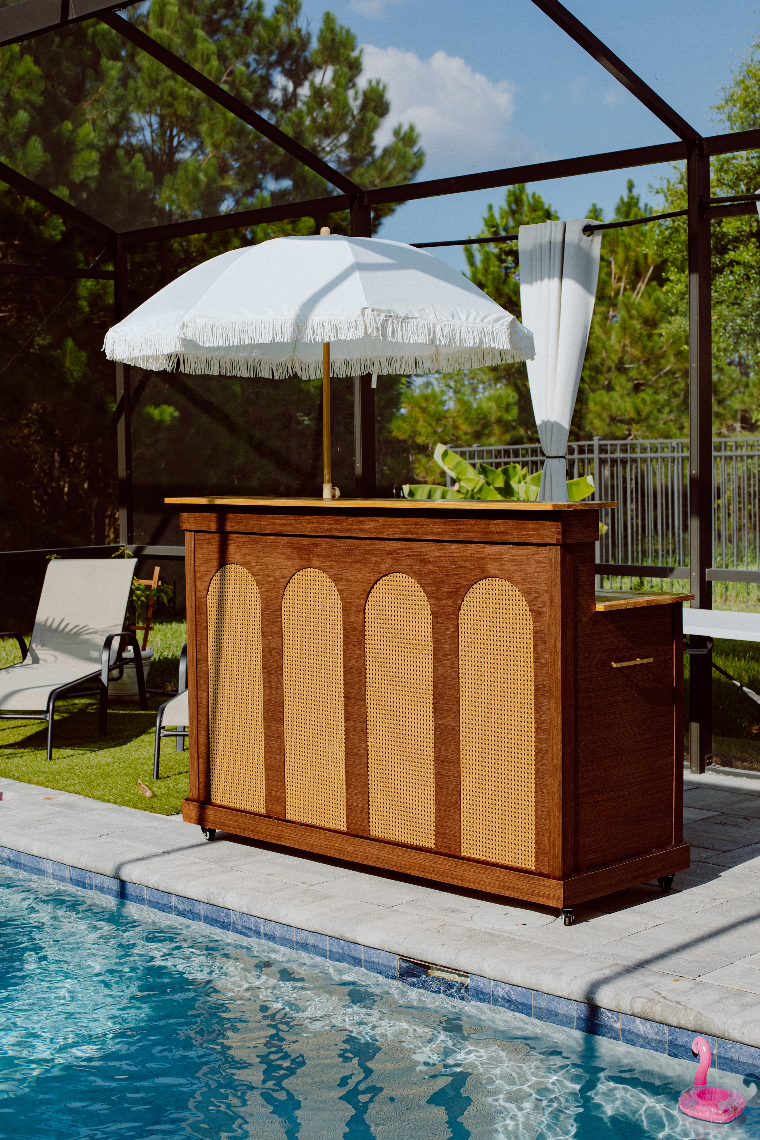 Cabana Sips booth setup